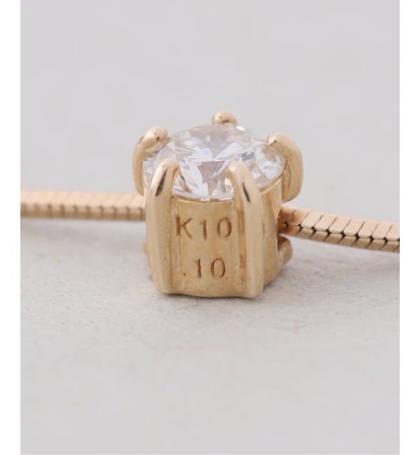 Lilas by Spick&Span「10thコンパクトチェーンダイヤネックレス K10」|ネックレス|