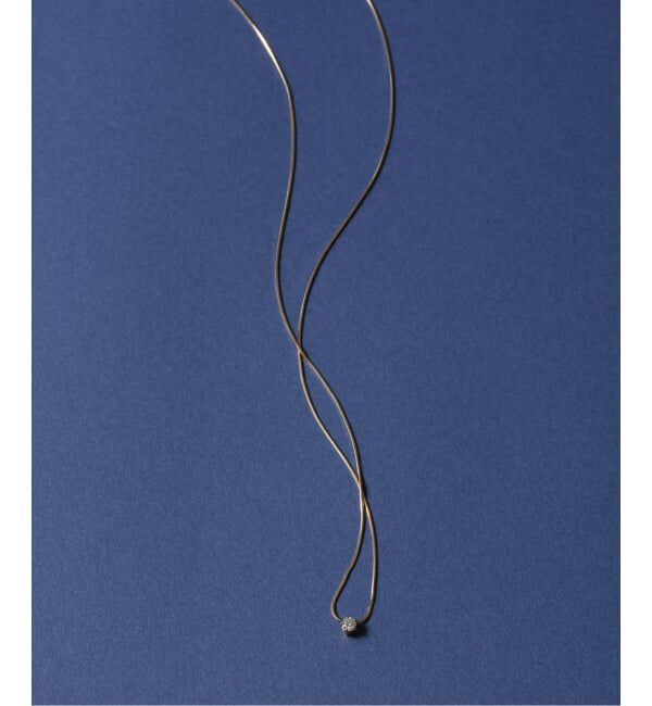 Lilas by Spick&Span「10thコンパクトチェーンダイヤネックレス K10」|ネックレス|