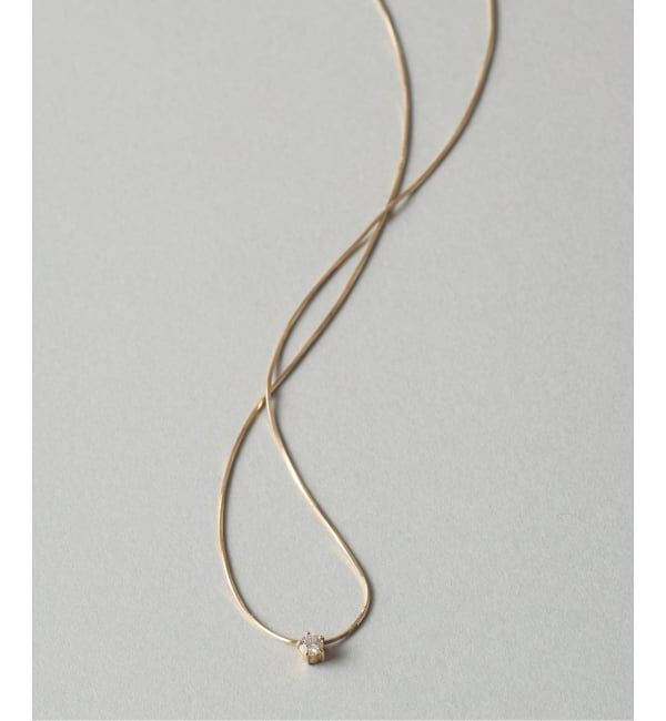 Lilas by Spick&Span「10thコンパクトチェーンダイヤネックレス K10」|ネックレス|