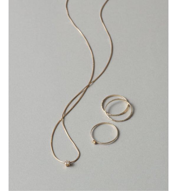 Lilas by Spick&Span「10thコンパクトチェーンダイヤネックレス K10」|ネックレス|