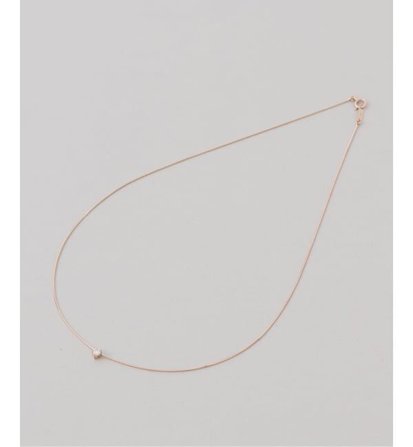 Lilas by Spick&Span「10thコンパクトチェーンダイヤネックレス K10」|ネックレス|