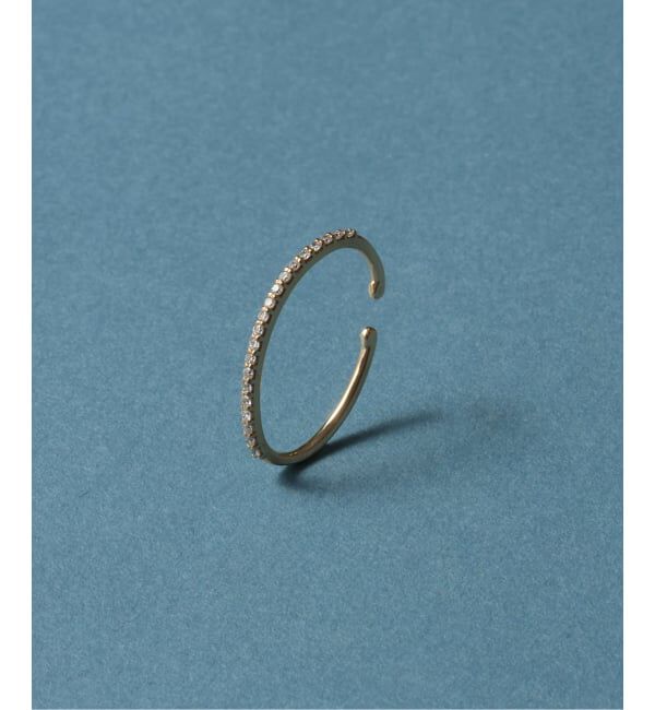 Lilas by Spick&Span「オーバルダイヤイヤーカフ K10（片耳）」|イヤーカフ|