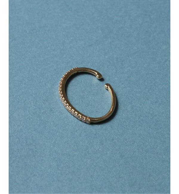 Lilas by Spick&Span「オーバルダイヤイヤーカフ K10（片耳）」|イヤーカフ|