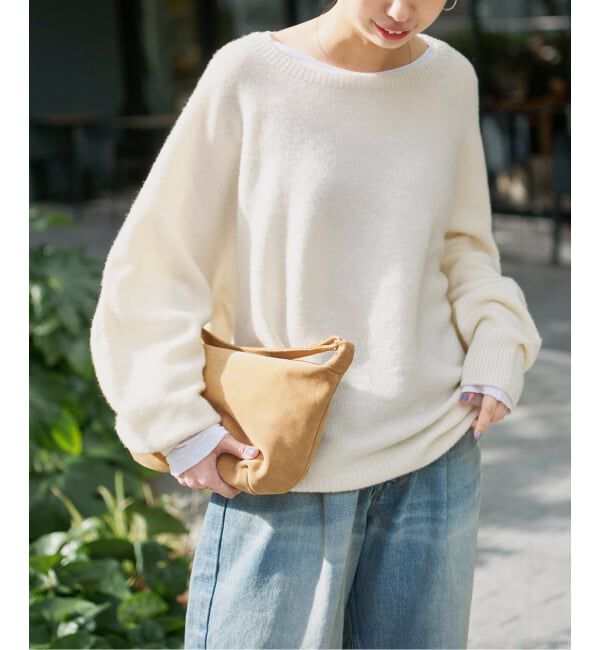 【新品未使用】Spick&Span ニュアンスコクーンシルエットニット*ブラウン 新色有り / 追加》ニュアンスコクーンシルエットニット（Spick and