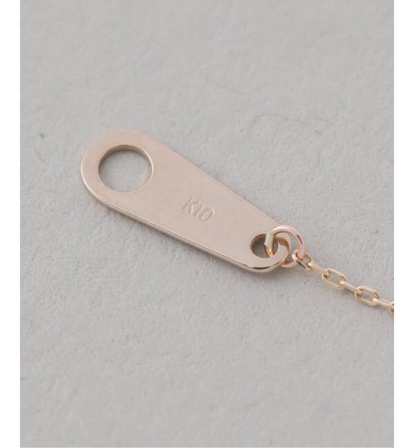 Lilas by Spick&Span「《WEB限定》ムーンラインホワイトトパーズネックレス K10」|ネックレス|