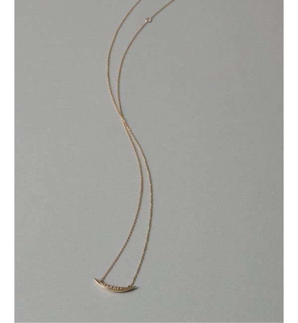 Lilas by Spick&Span「《WEB限定》ムーンラインホワイトトパーズネックレス K10」|ネックレス|