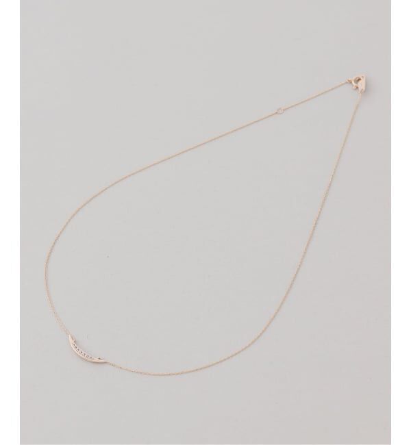 Lilas by Spick&Span「《WEB限定》ムーンラインホワイトトパーズネックレス K10」|ネックレス|