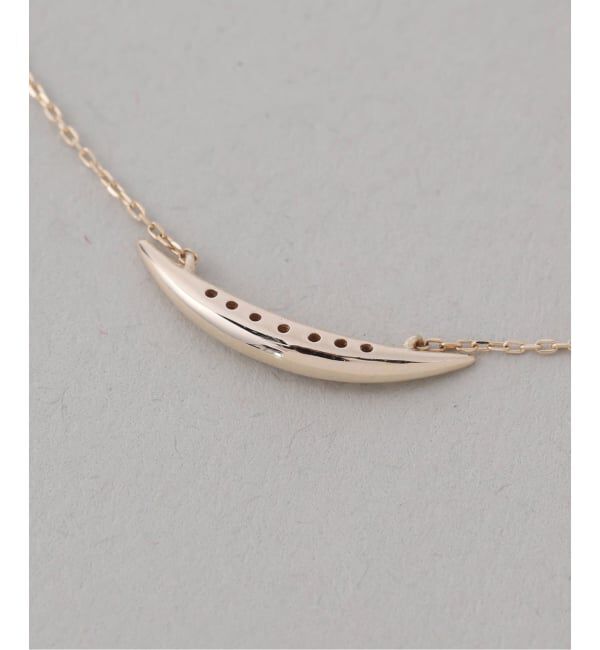 Lilas by Spick&Span「《WEB限定》ムーンラインホワイトトパーズネックレス K10」|ネックレス|