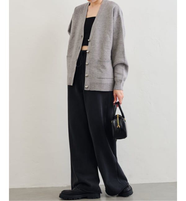 U by SPICK&SPAN「《追加》ハートボタンVカーディガン」|カーディガン|