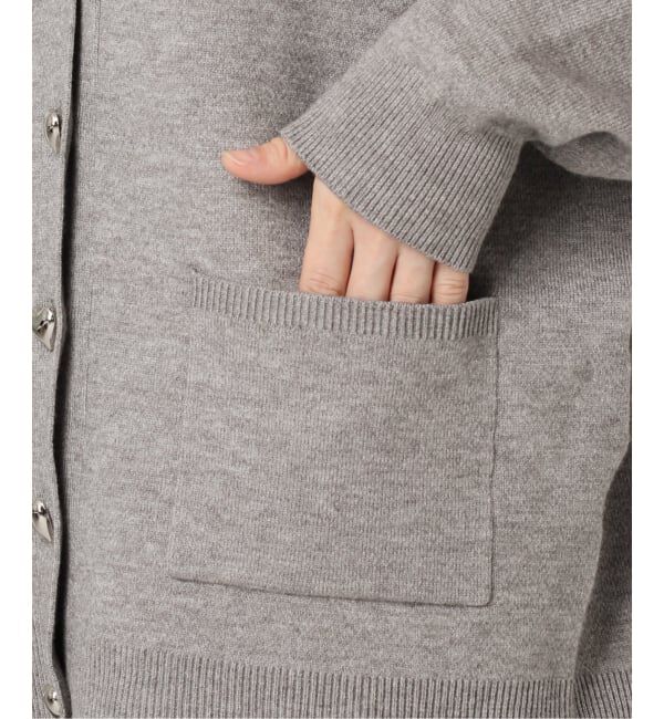 U by SPICK&SPAN「《追加》ハートボタンVカーディガン」|カーディガン|