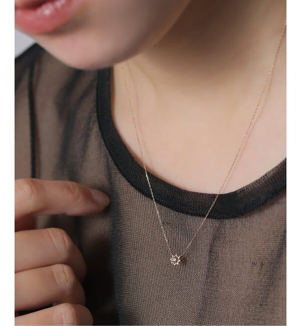 Lilas by Spick&Span「《WEB限定》ブラウンH&Cダイヤオクタグラム45cmネックレス K10」|ネックレス|