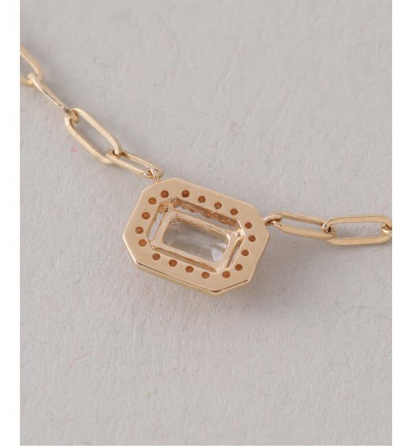 Lilas by Spick&Span「アップグレードホワイトトパーズネックレス K18」|ネックレス|