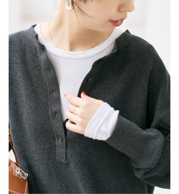 Spick and Span「ウォームコットン ロングスリーブプルオーバー」|Tシャツ・カットソー|