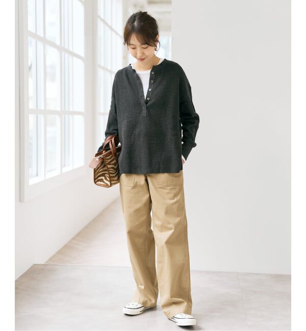 Spick and Span「ウォームコットン ロングスリーブプルオーバー」|Tシャツ・カットソー|