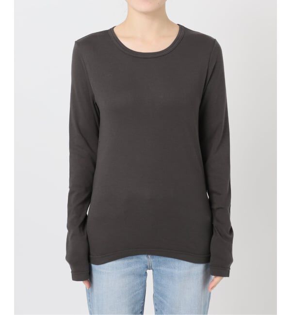 Spick and Span「ウォームコットン ロングスリーブプルオーバー」|Tシャツ・カットソー|グレー