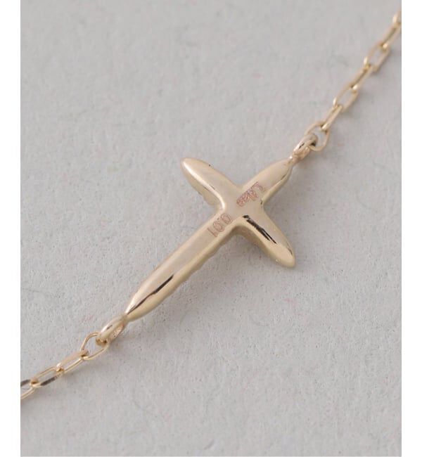 Lilas by Spick&Span「クロスダイヤネックレス K10」|ネックレス|