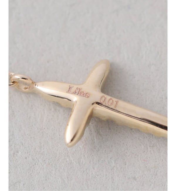 Lilas by Spick&Span「クロスダイヤネックレス K10」|ネックレス|