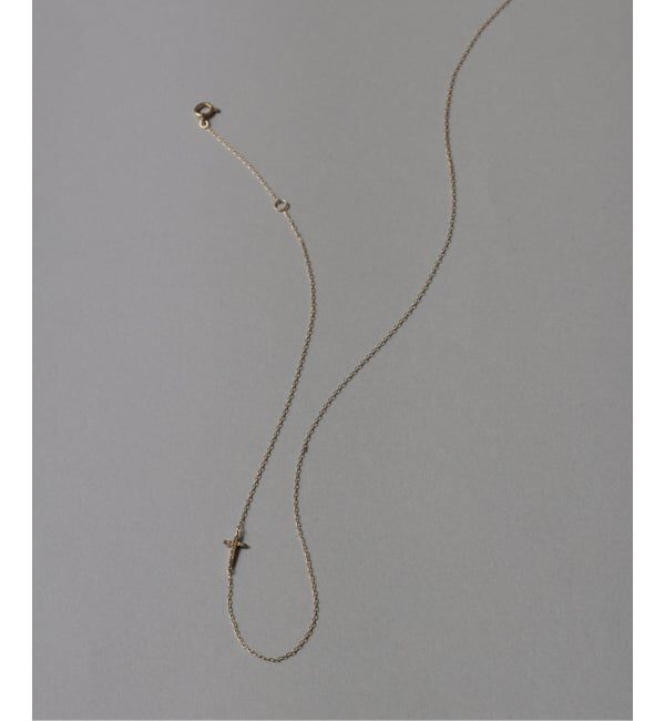 Lilas by Spick&Span「クロスダイヤネックレス K10」|ネックレス|