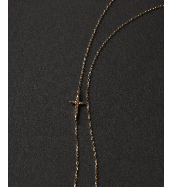 Lilas by Spick&Span「クロスダイヤネックレス K10」|ネックレス|