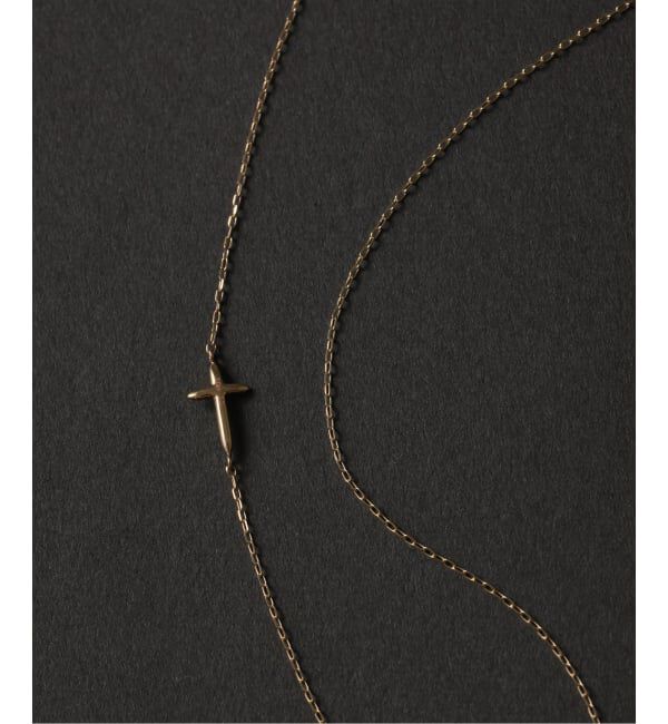 Lilas by Spick&Span「クロスダイヤネックレス K10」|ネックレス|