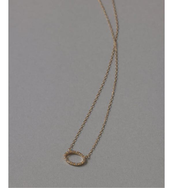 Lilas by Spick&Span「オーバルダイヤネックレス K10」|ネックレス|