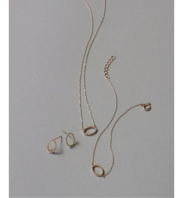 Lilas by Spick&Span「オーバルダイヤネックレス K10」|ネックレス|