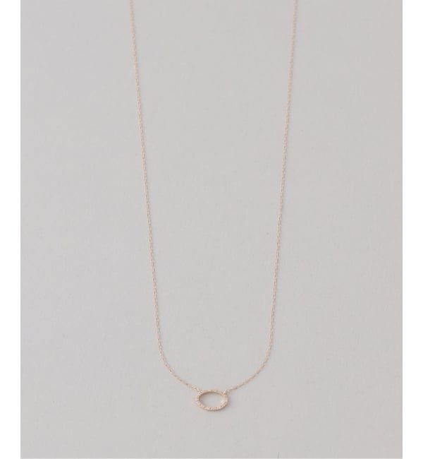 Lilas by Spick&Span「オーバルダイヤネックレス K10」|ネックレス|
