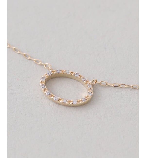 Lilas by Spick&Span「オーバルダイヤネックレス K10」|ネックレス|