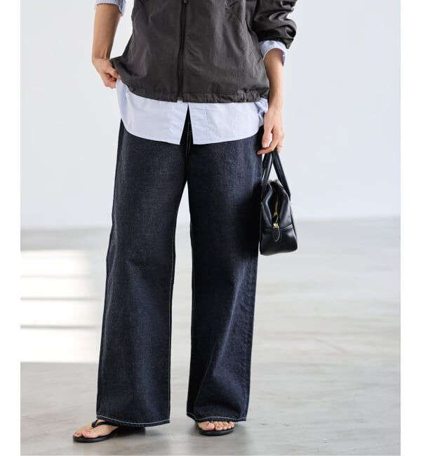 FRAMeWORK「ルーズストレートデニムパンツ」|デニム|