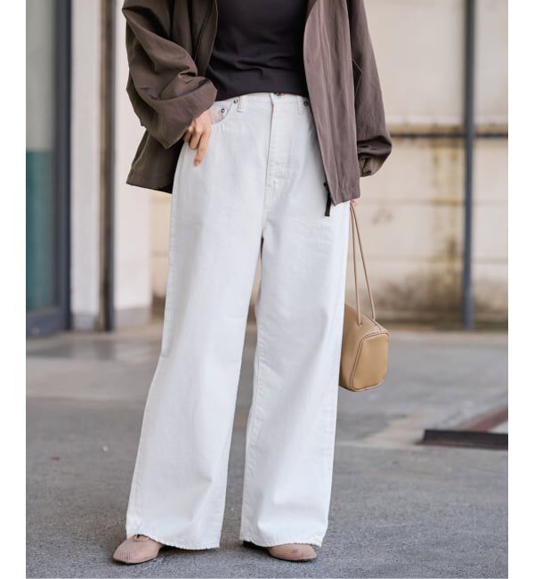 FRAMeWORK「ルーズストレートデニムパンツ」|デニム|