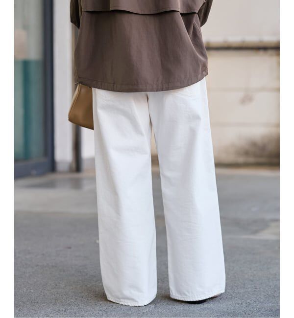 FRAMeWORK「ルーズストレートデニムパンツ」|デニム|