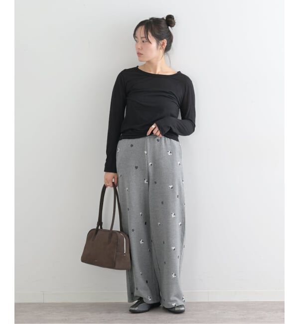 U by SPICK&SPAN「ルーズストレート刺繍スウェットパンツ」|その他|