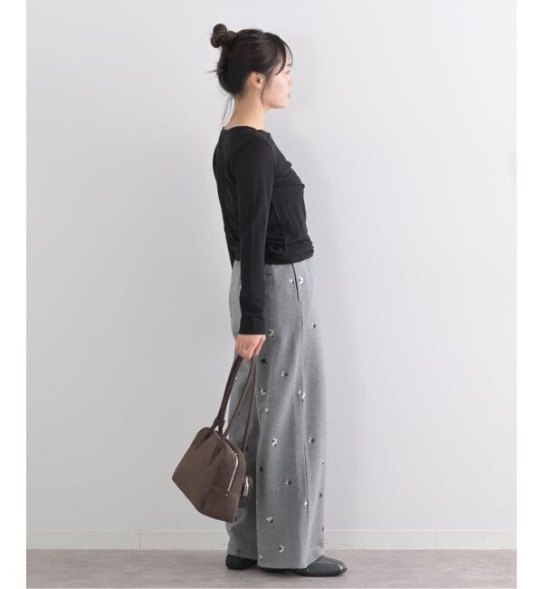 U by SPICK&SPAN「ルーズストレート刺繍スウェットパンツ」|その他|
