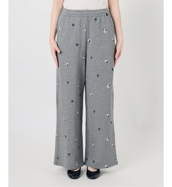 U by SPICK&SPAN「ルーズストレート刺繍スウェットパンツ」|その他|