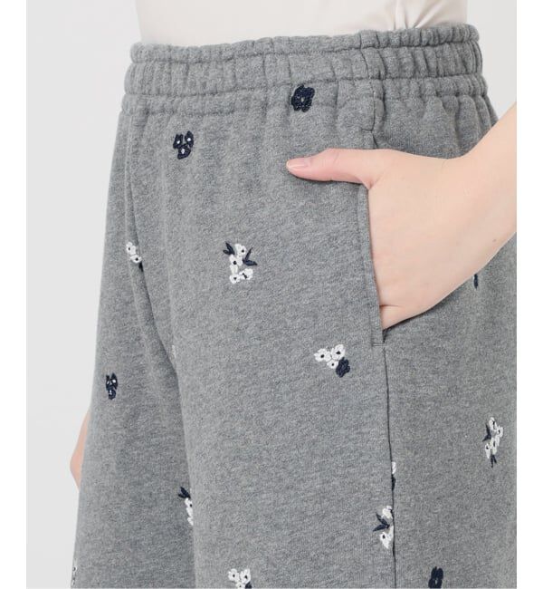 U by SPICK&SPAN「ルーズストレート刺繍スウェットパンツ」|その他|