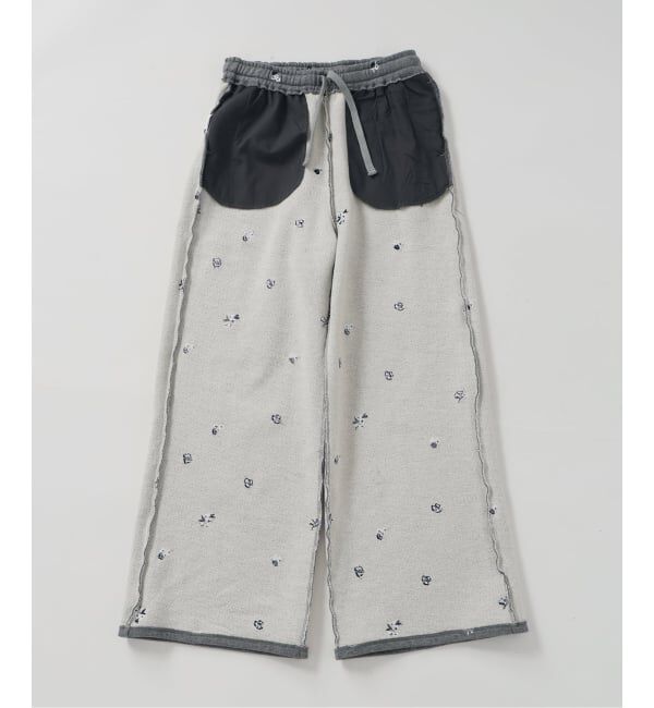 U by SPICK&SPAN「ルーズストレート刺繍スウェットパンツ」|その他|