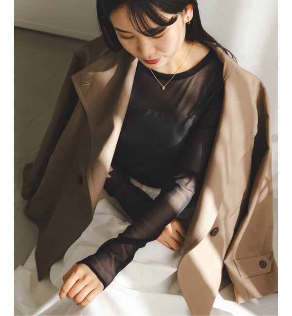 NOBLE「《追加》スキンチュールロングTシャツ」|Tシャツ・カットソー|