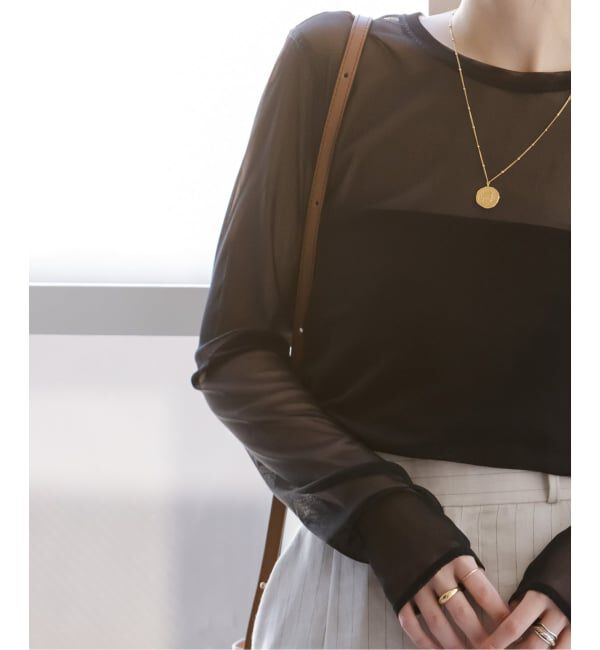 NOBLE「《追加》スキンチュールロングTシャツ」|Tシャツ・カットソー|