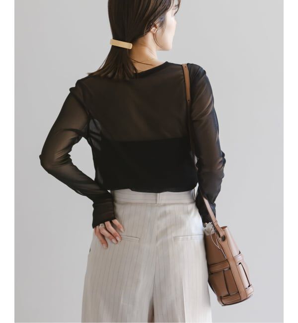 NOBLE「《追加》スキンチュールロングTシャツ」|Tシャツ・カットソー|