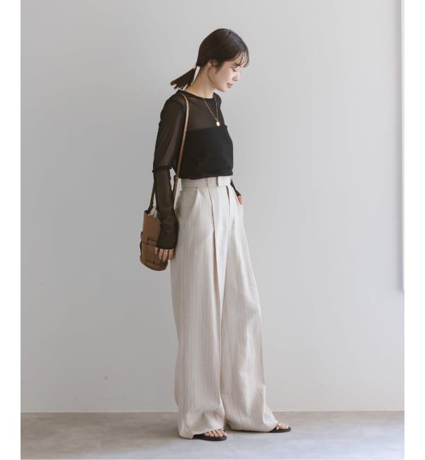 NOBLE「《追加》スキンチュールロングTシャツ」|Tシャツ・カットソー|