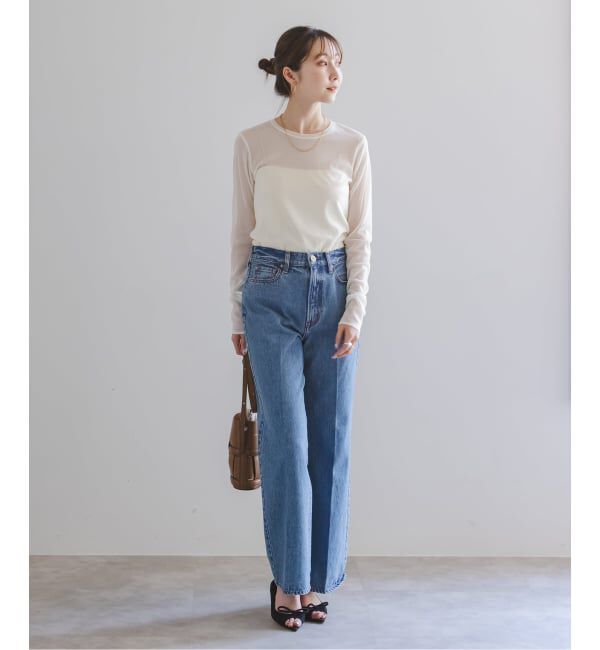 NOBLE「《追加》スキンチュールロングTシャツ」|Tシャツ・カットソー|