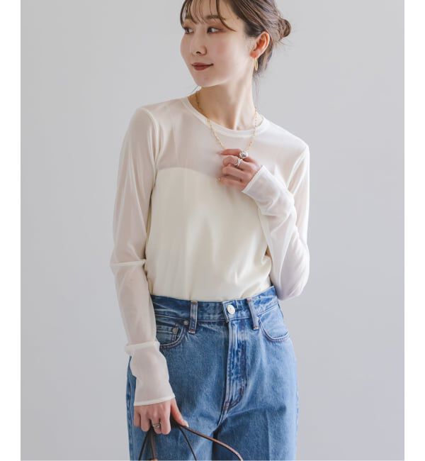 NOBLE「《追加》スキンチュールロングTシャツ」|Tシャツ・カットソー|