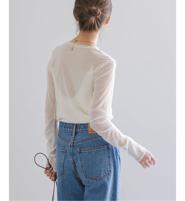 NOBLE「《追加》スキンチュールロングTシャツ」|Tシャツ・カットソー|