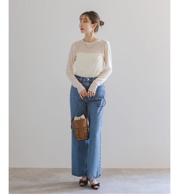 NOBLE「《追加》スキンチュールロングTシャツ」|Tシャツ・カットソー|