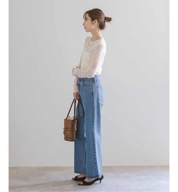 NOBLE「《追加》スキンチュールロングTシャツ」|Tシャツ・カットソー|