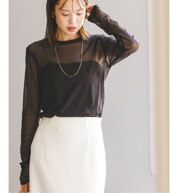 NOBLE「《追加》スキンチュールロングTシャツ」|Tシャツ・カットソー|
