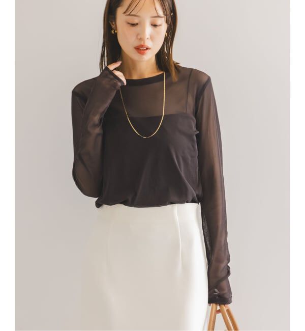 NOBLE「《追加》スキンチュールロングTシャツ」|Tシャツ・カットソー|