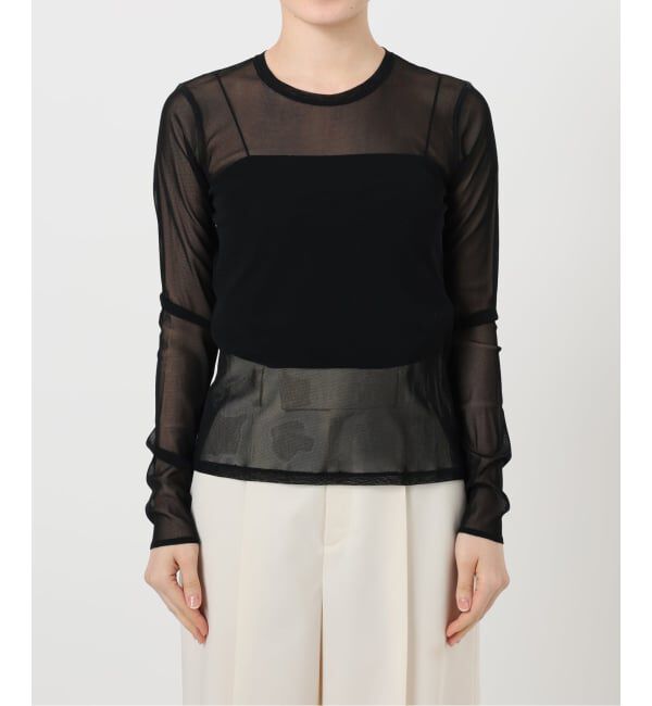 NOBLE「《追加》スキンチュールロングTシャツ」|Tシャツ・カットソー|