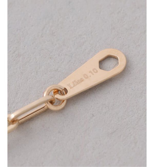 Lilas by Spick&Span「ブラックホールダイヤ1pクリップチェーンネックレス K18」|ネックレス|