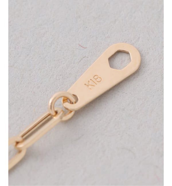 Lilas by Spick&Span「ブラックホールダイヤ1pクリップチェーンネックレス K18」|ネックレス|